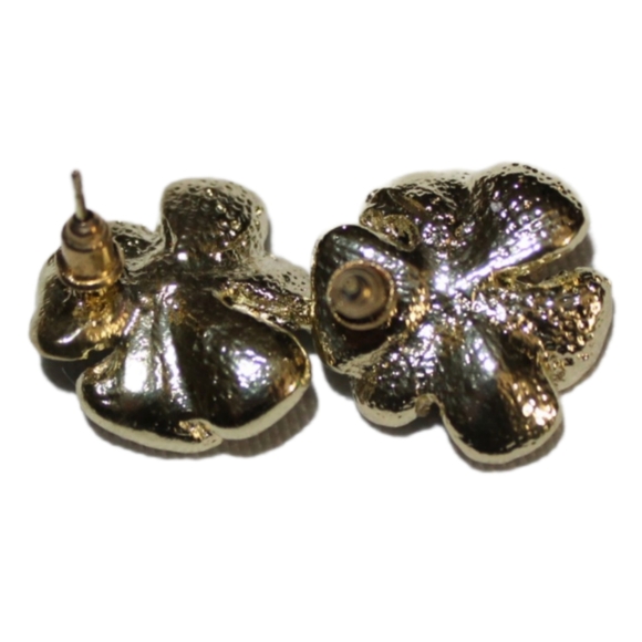 Rhinestone Flower Pearl Earrings - Picture 14 of 16